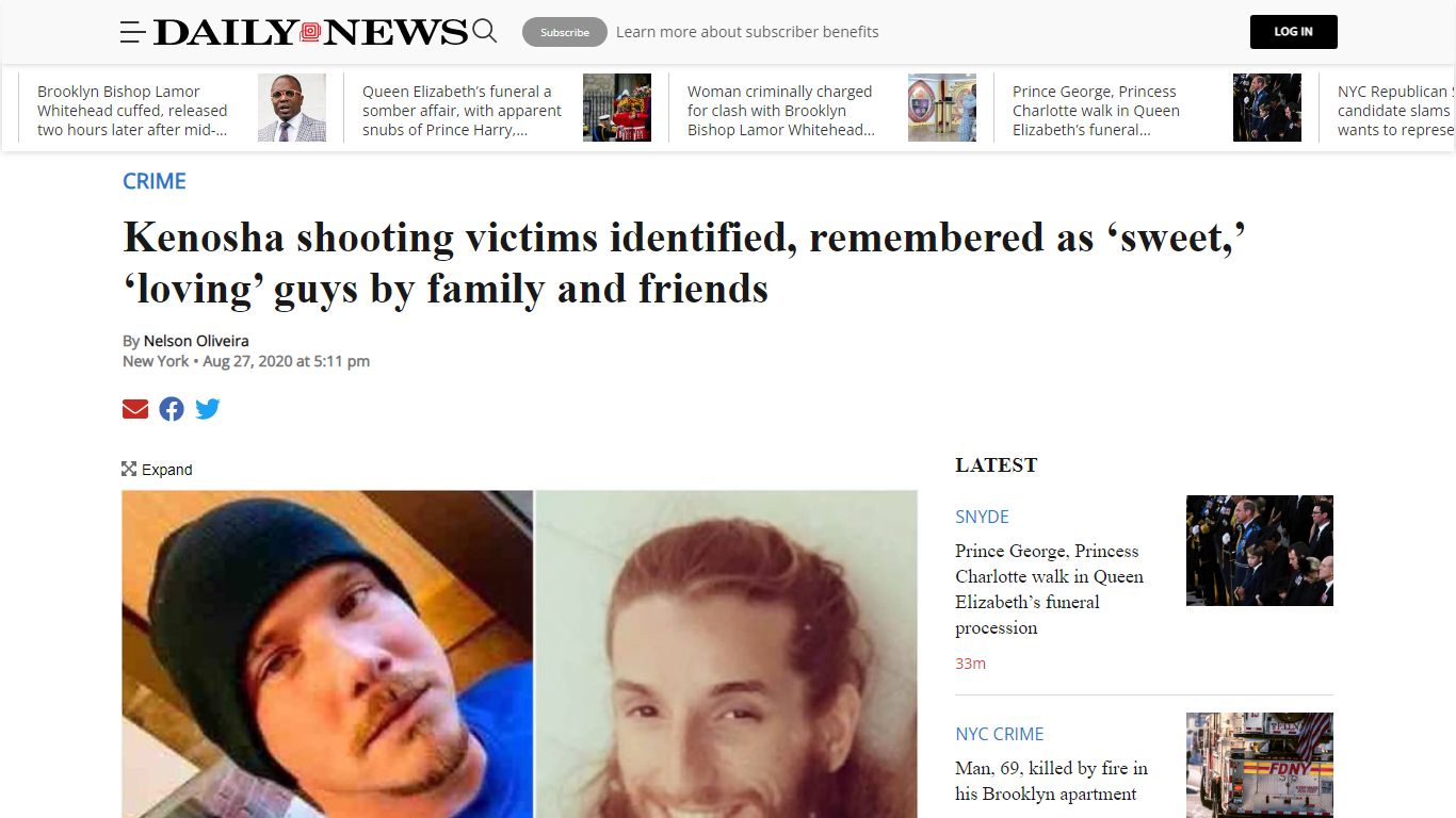 Kenosha victims ID'ed as Anthony Huber, Joseph Rosenbaum